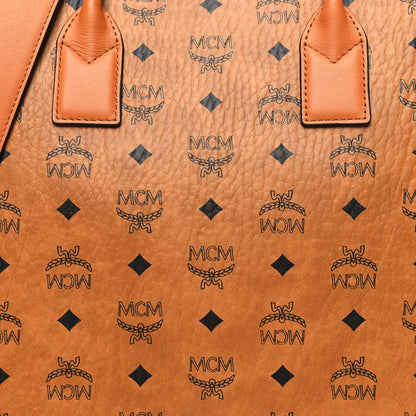 MCM Visetos Large Munich Tote Cognac 10 of 13