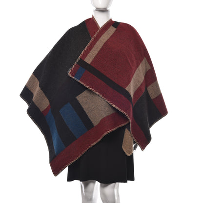 Burberry Wool Cashmere Mega Check Cape Scarf Scarf Multicolor 2 of 5