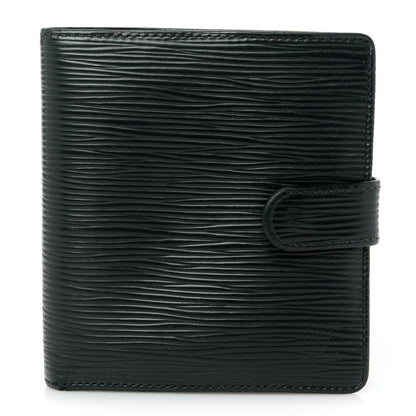 Louis Vuitton Epi Porte-Billets Compact Wallet Black 1 of 8