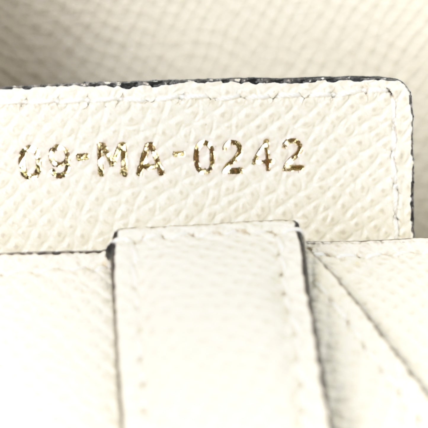 Grained Calfskin Saddle Bag White