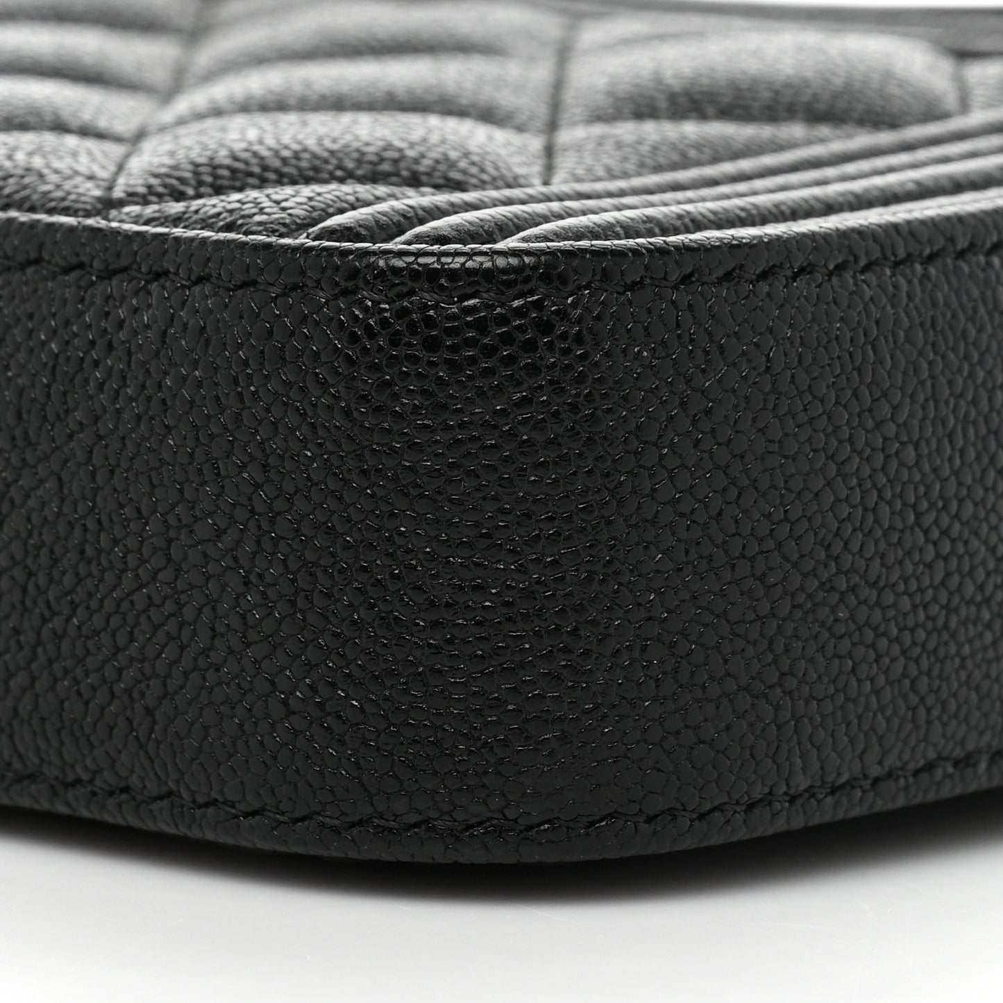 Caviar Quilted Small Boy Clutch With Chain Black