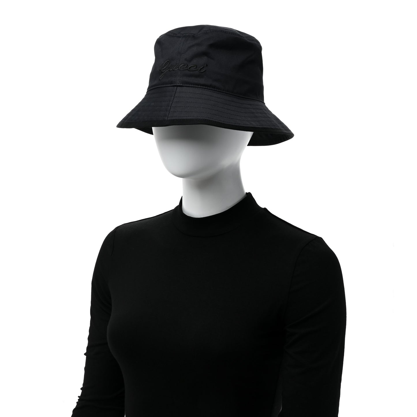 Cotton Logo Cabris Bucket Hat M Navy Blue