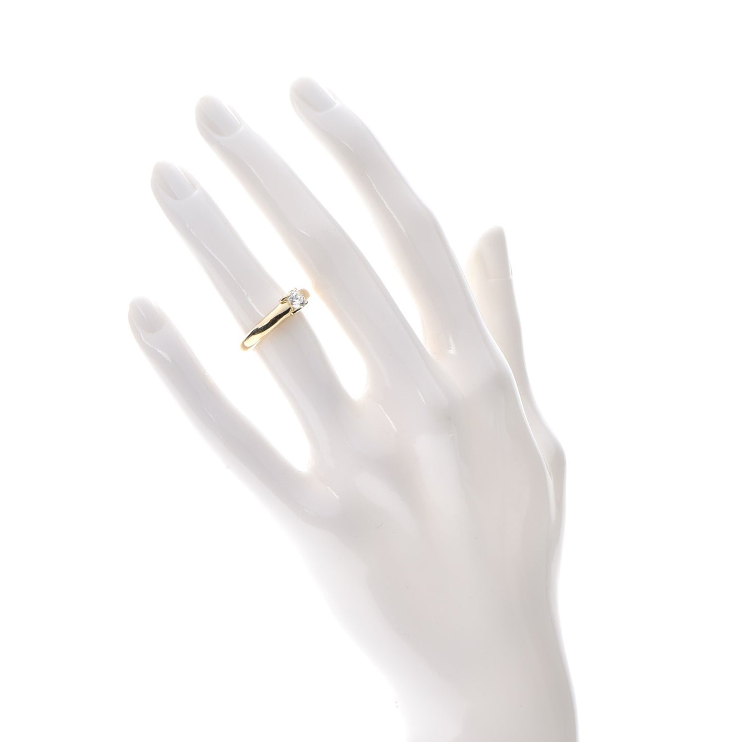 18K Yellow Gold Diamond Engagement Ring 48 4.5