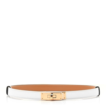 Hermes Epsom Kelly Belt White 1 of 4
