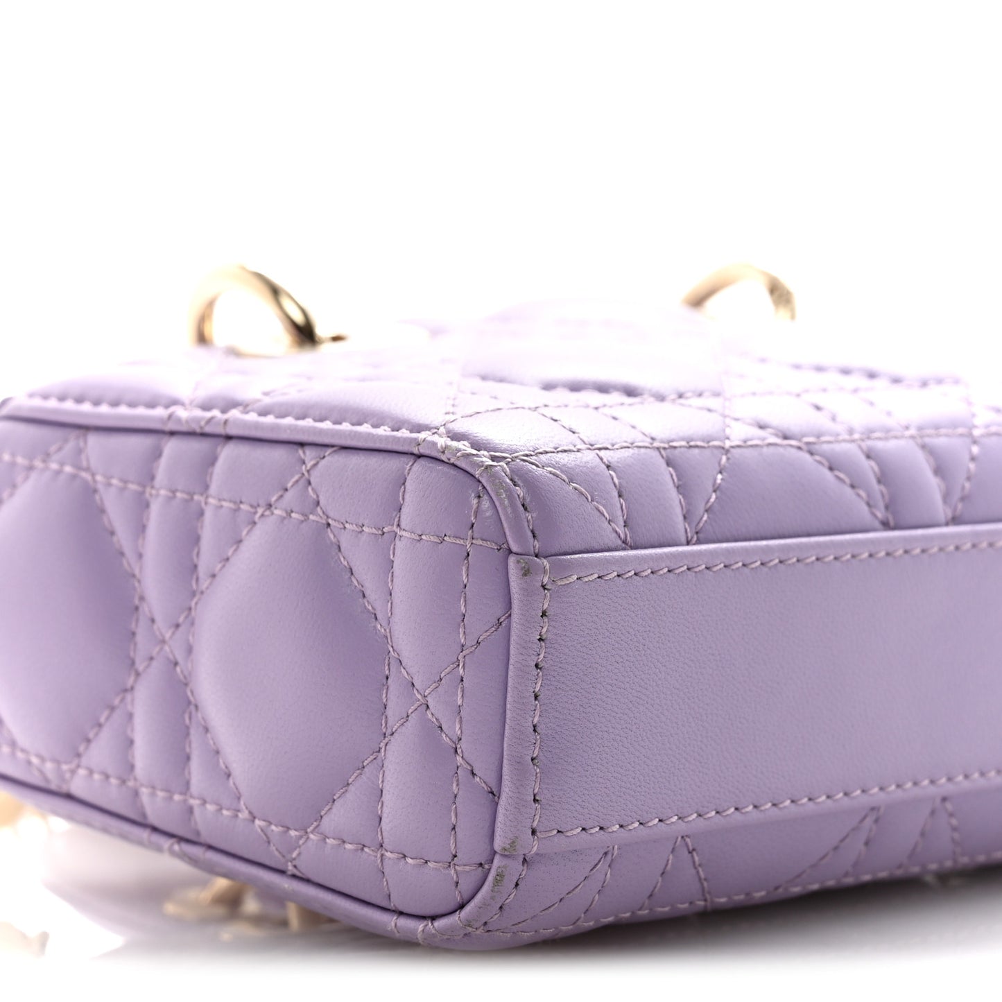 Lambskin Cannage Micro Lady D-Joy Lilas