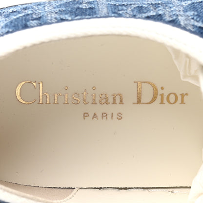 Christian Dior Denim Oblique Walk'N'Dior Low Top Sneakers 37.5 Blue 8 of 8