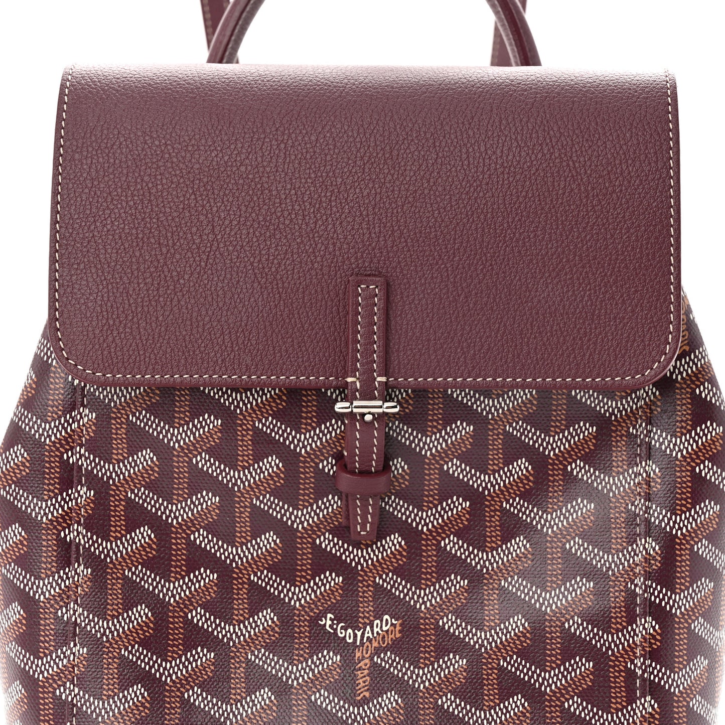 Goyardine Calfskin Mini Alpin Backpack Bordeaux