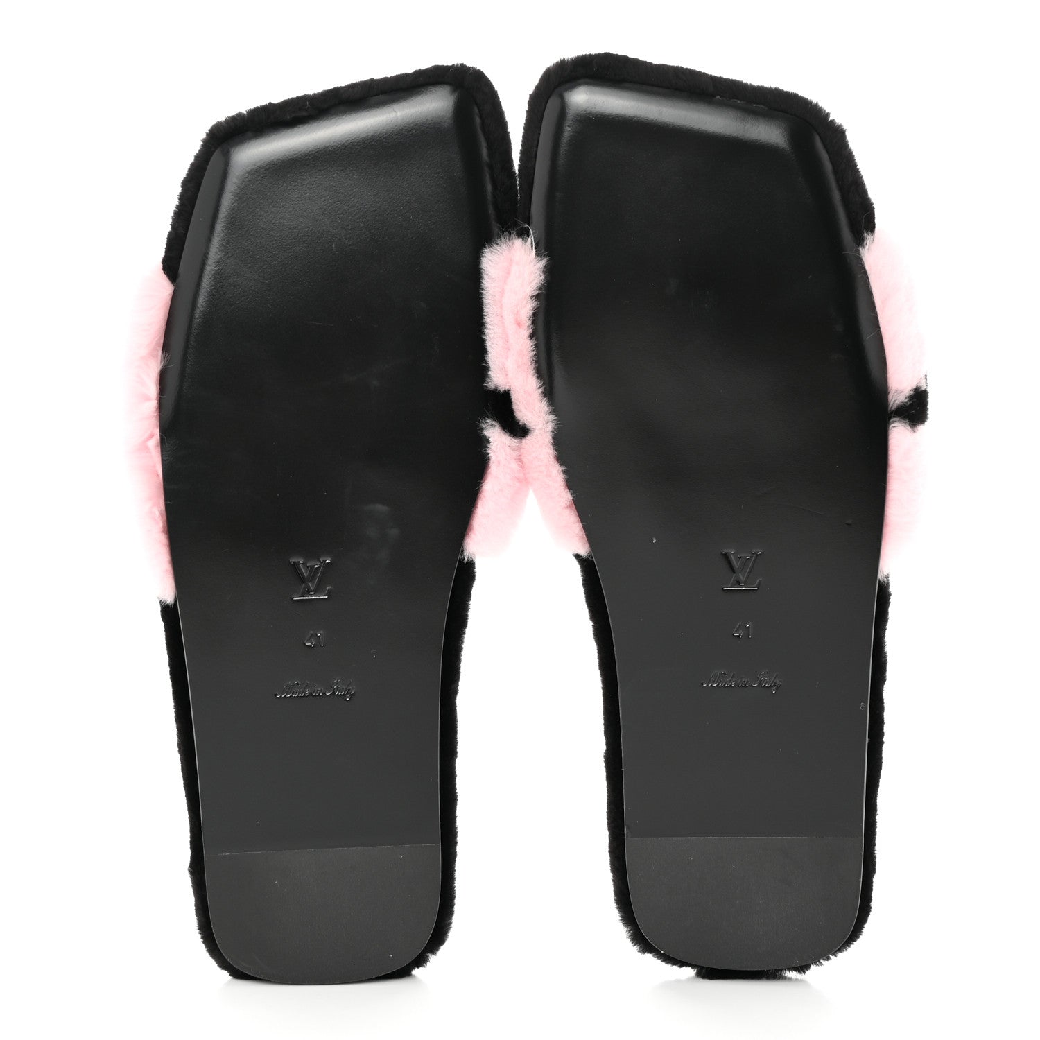 Louis Vuitton Fur Mink Fay Flat Mules 41 Pink 5 of 8