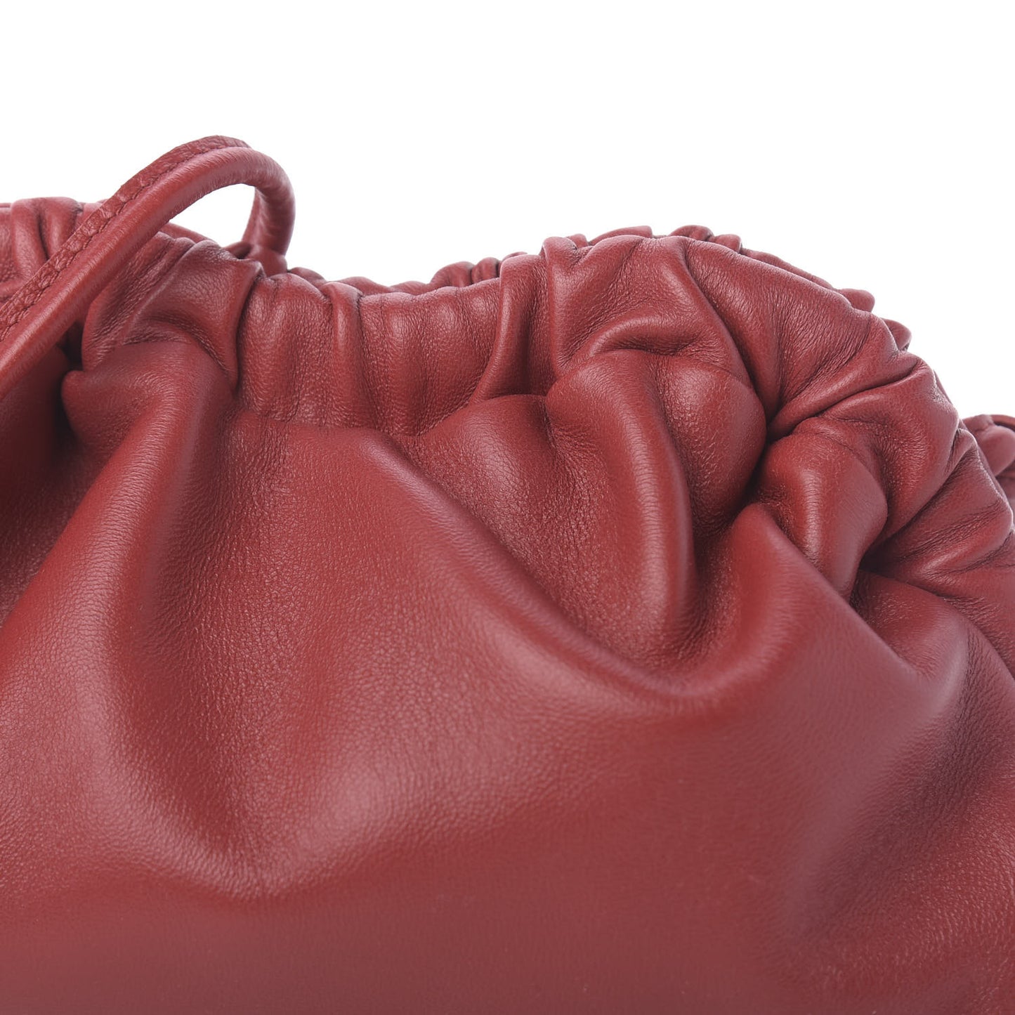 Lambskin Mini Cloud Clutch Flamma