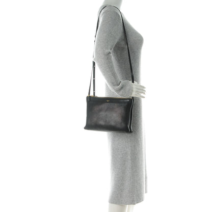 Celine Lambskin Large Trio Crossbody Bag Black 2 of 8