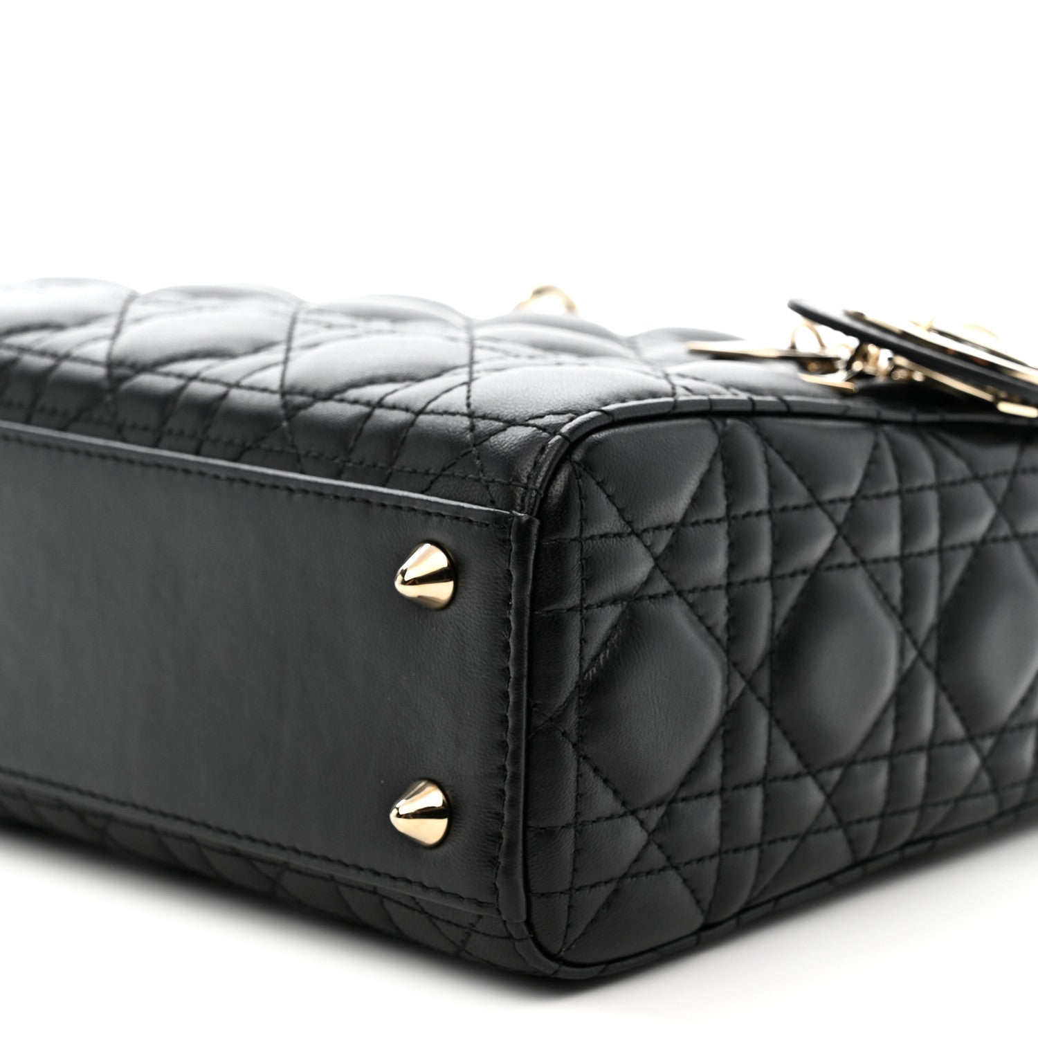Christian Dior Lambskin Cannage Small My ABCDior Lady Dior Black 10 of 11