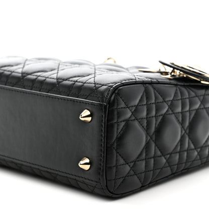 Christian Dior Lambskin Cannage Small My ABCDior Lady Dior Black 10 of 11