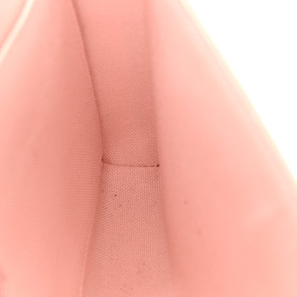 Louis Vuitton Damier Azur Pochette Felicie Chain Wallet Rose Ballerine 12 of 13