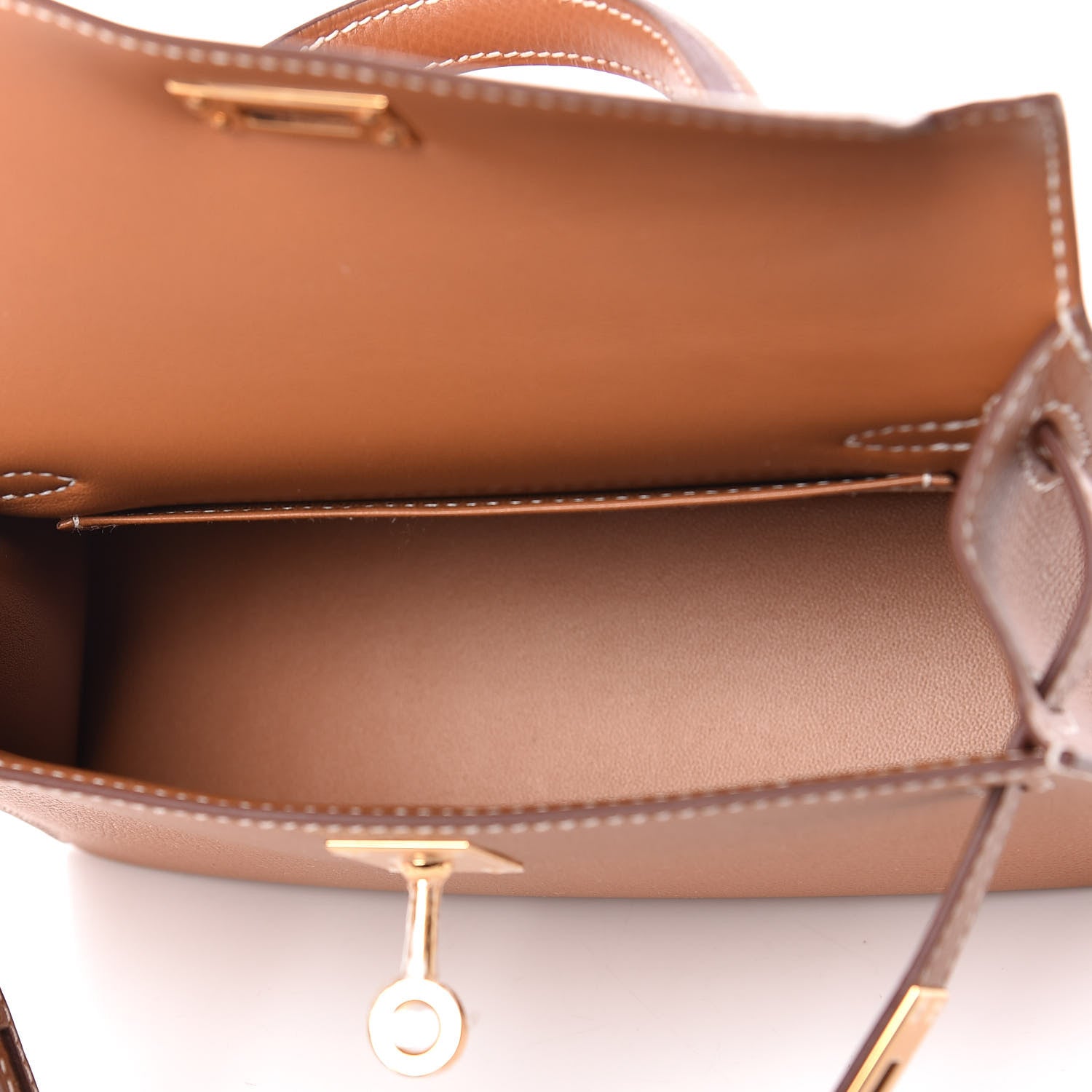 Hermes Epsom Mini Kelly Sellier 20 Gold 7 of 33