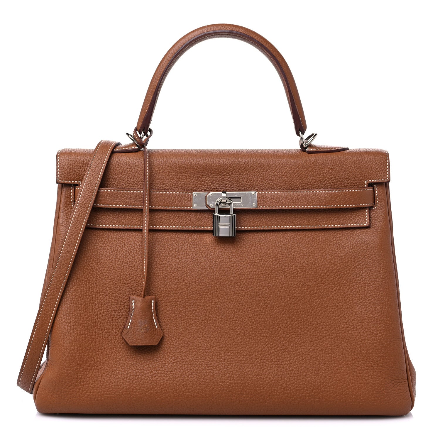 Hermes Togo Kelly Retourne 35 Gold 1 of 11