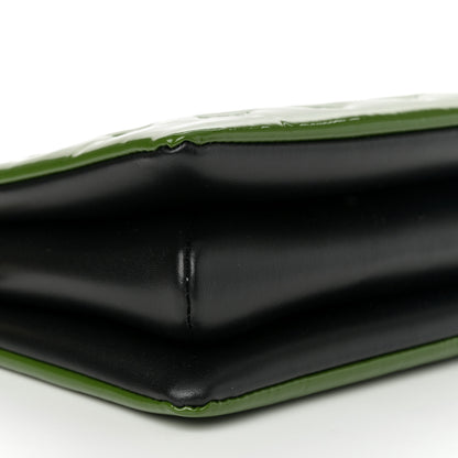 Louis Vuitton Patent Embossed Monogram Coussin PM Green Black 10 of 14