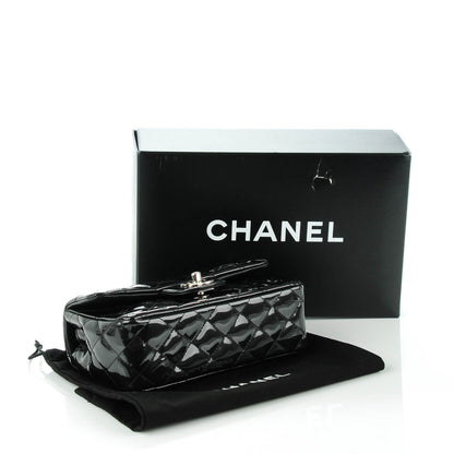 Chanel Striated Patent Quilted Mini Rectangular Flap Black 5 of 9