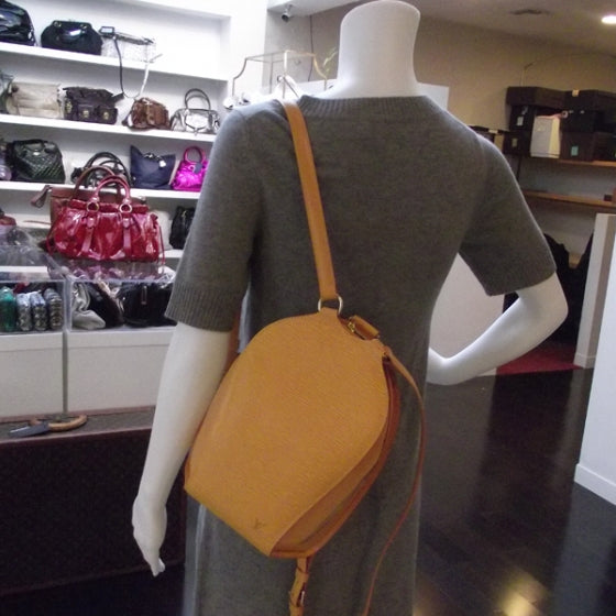 Louis Vuitton Epi Mabillon Backpack Yellow 2 of 9