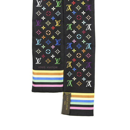 Louis Vuitton Silk Monogram Multicolor Bandeau Black 2 of 3