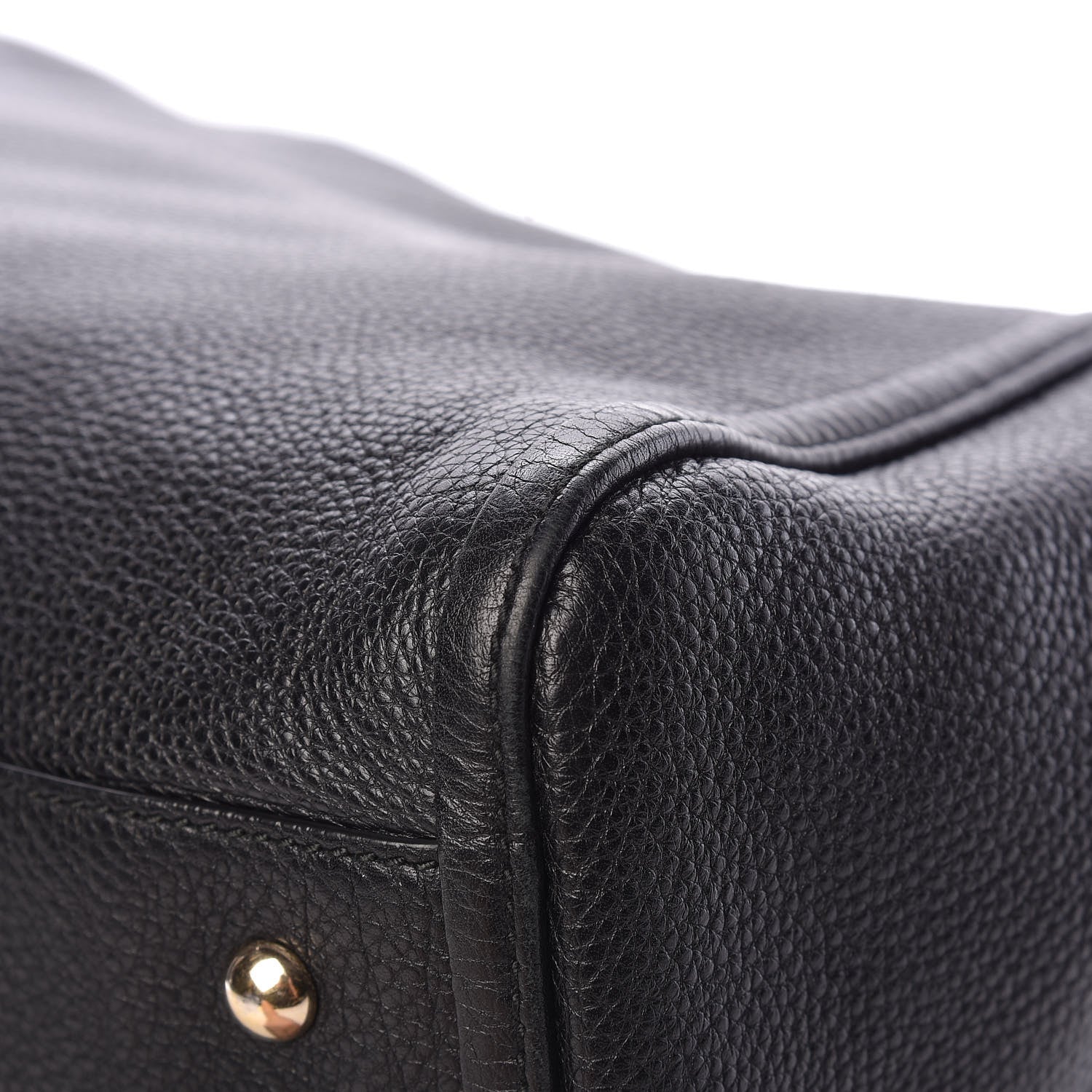 Gucci Pebbled Calfskin Large Soho Shoulder Bag Black 10 of 12