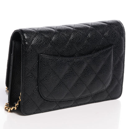 Chanel Caviar Quilted Wallet On Chain WOC Black 3 of 8