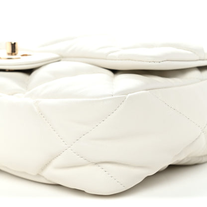 Chanel Calfskin Quilted Medium Bubbly Flap White 11 of 11