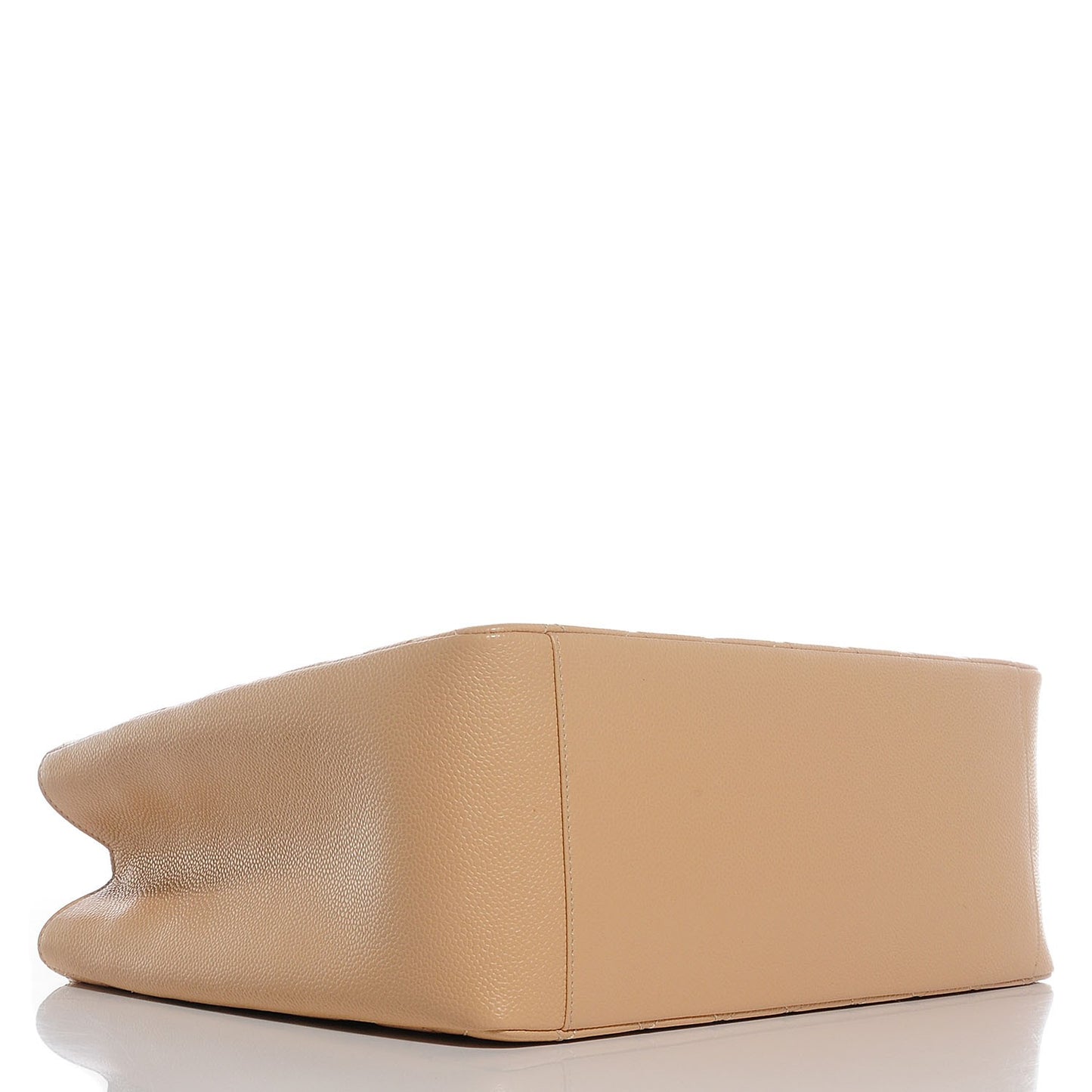 Caviar Quilted Grand Shopping Tote GST Beige Clair