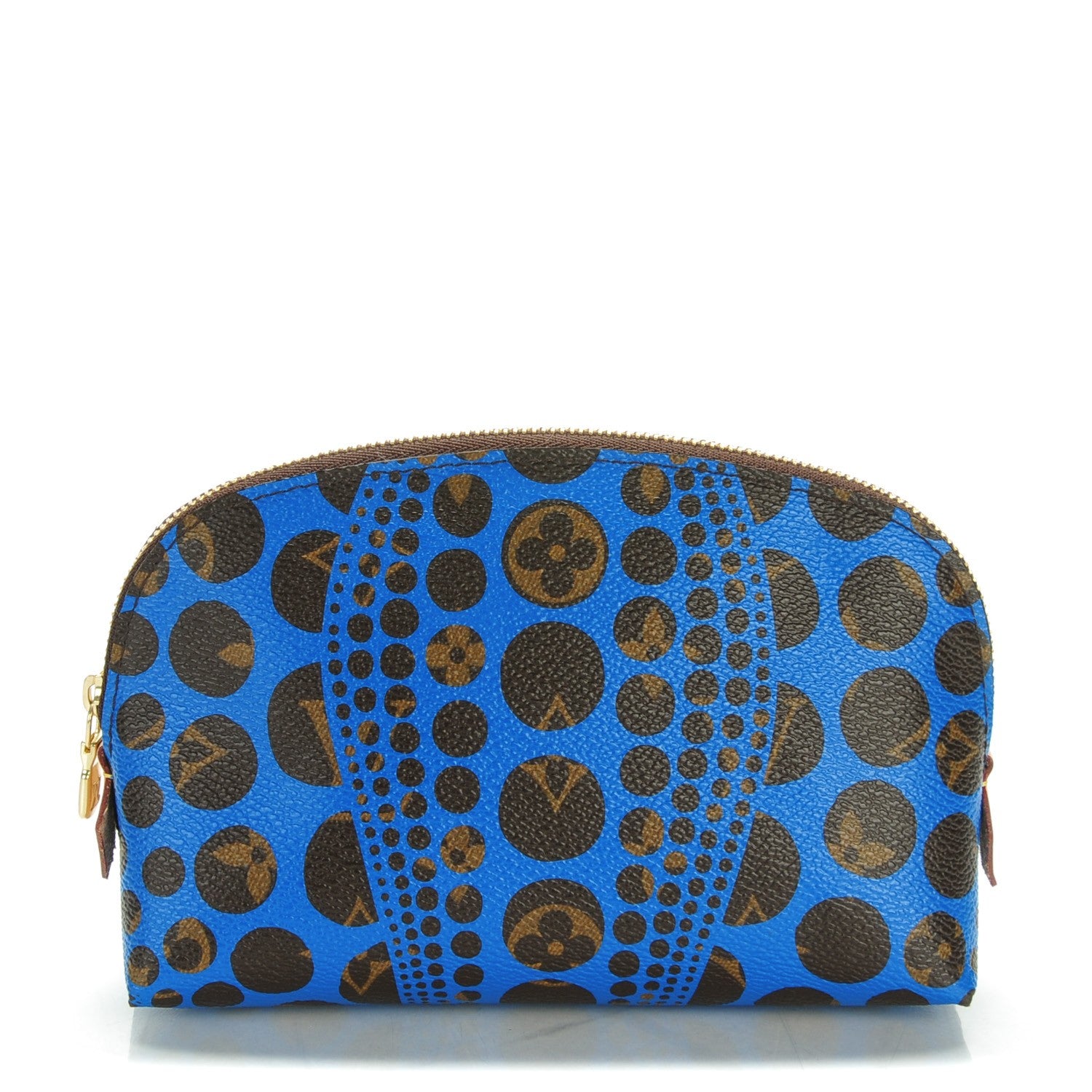 Louis Vuitton Monogram Kusama Pumpkin Dots Cosmetic Pouch Blue 1 of 7