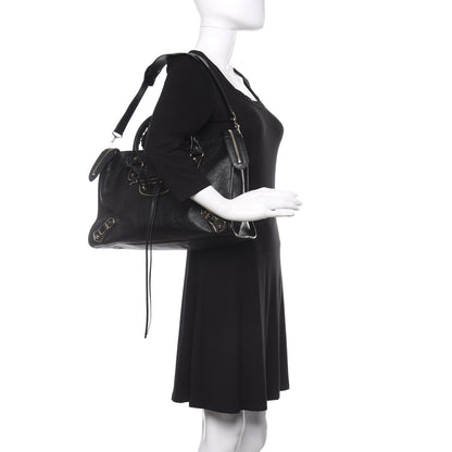 Balenciaga Chevre Gold Metallic Edge Hardware City Black 2 of 13