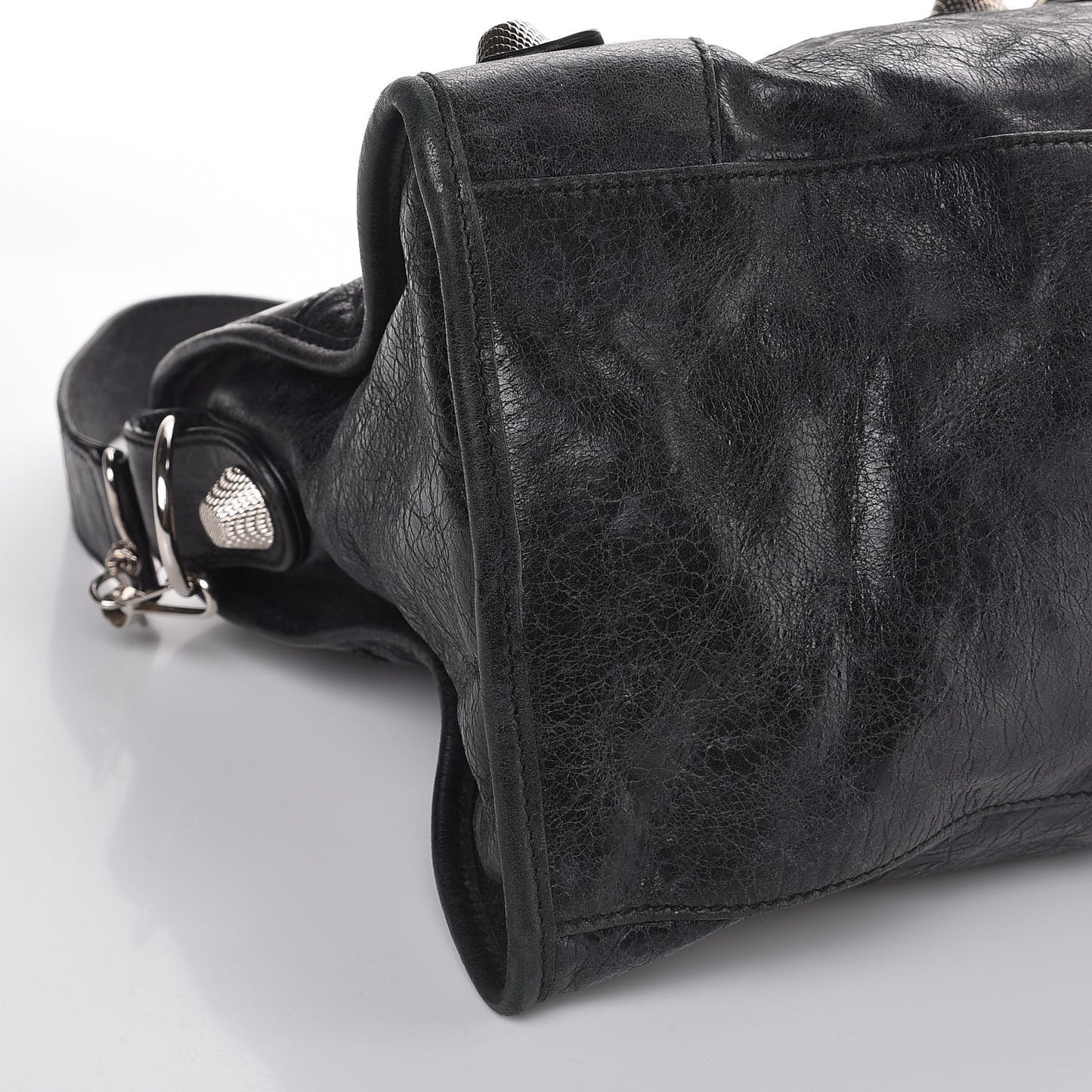 Agneau Giant 21 Silver Hardware Part Time Black