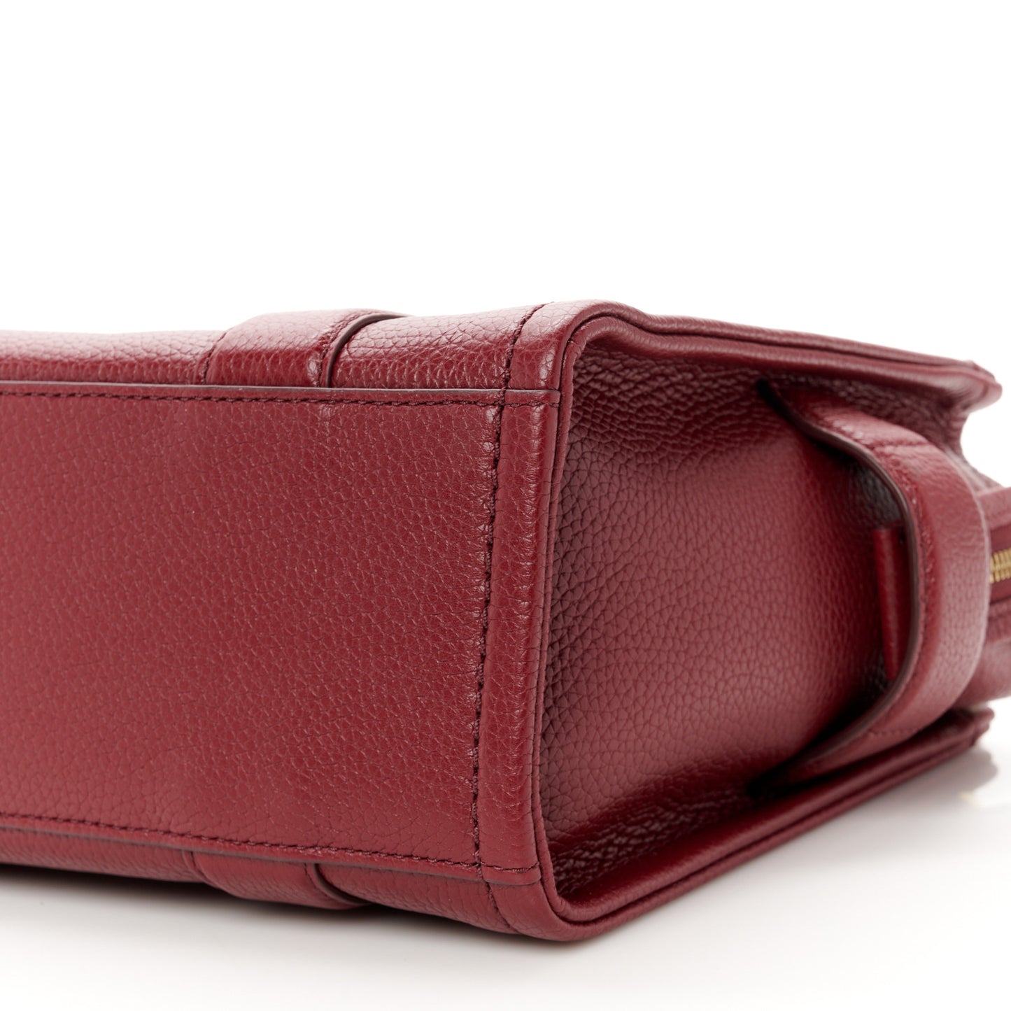 Grained Calfskin Small The Tote Bag Cherry