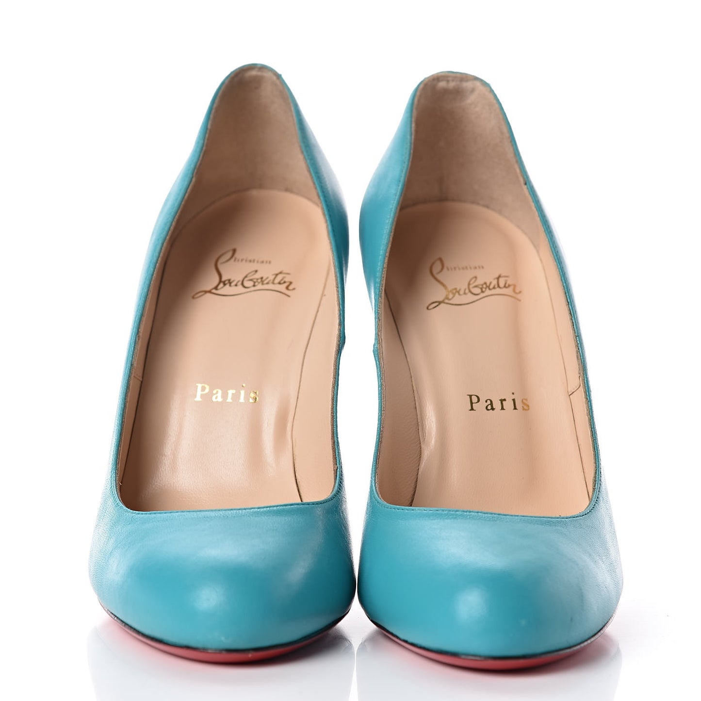 Calfskin Fifi 100 Pumps 37 Turquoise