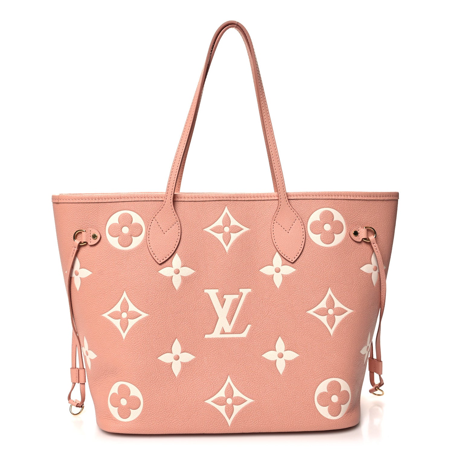 Louis Vuitton Empreinte Monogram Giant Neverfull MM Trianon Pink Cream 1 of 11