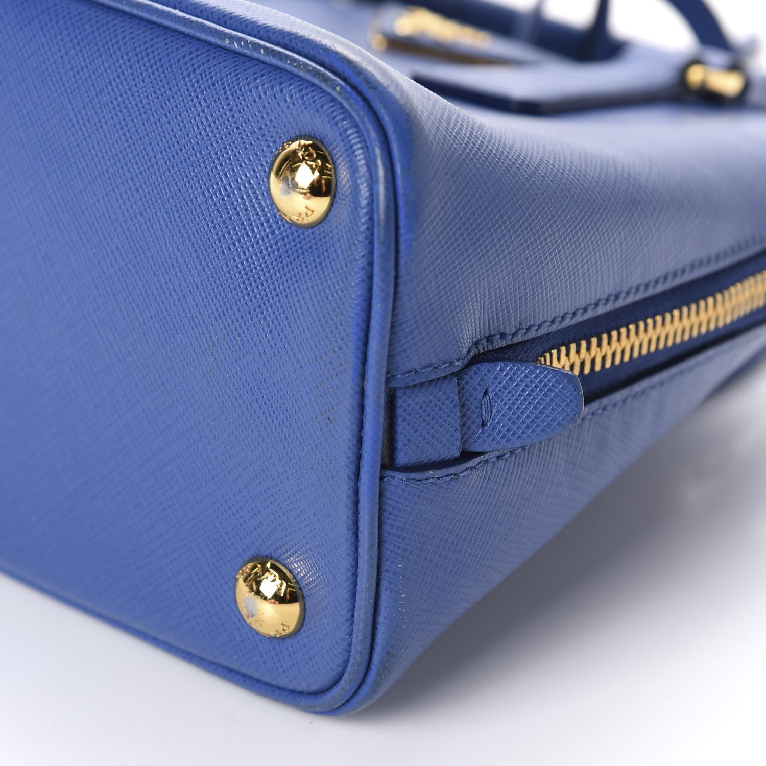 Prada Saffiano Lux Small Promenade Tote Azzurro 8 of 20