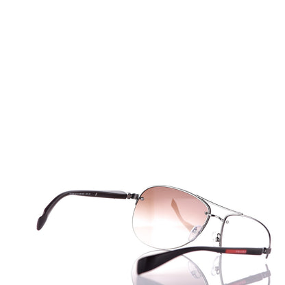 Prada Aviator Sunglasses SPS 56M Black 6 of 10