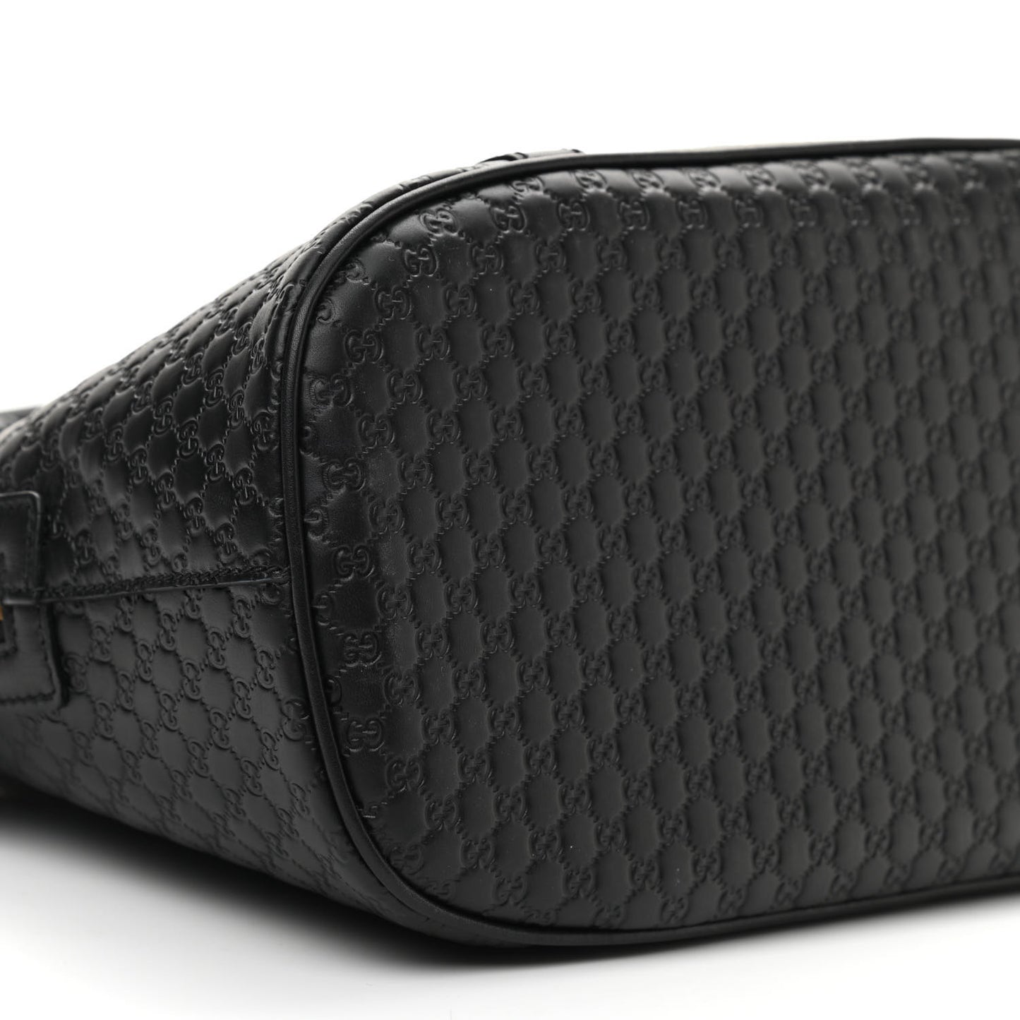 Microguccissima Medium Dome Bag Black