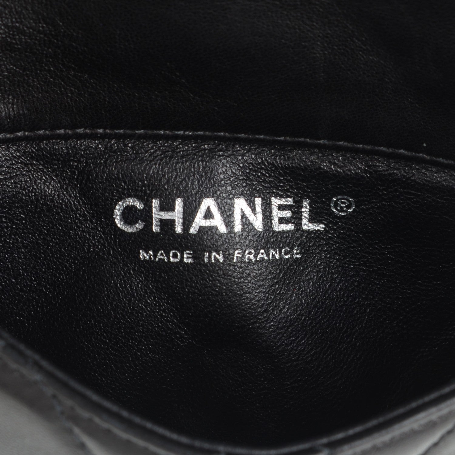 Chanel Lambskin Quilted Mineral Nights Flap Wristlet Black 6 of 7