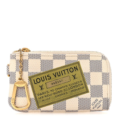 Louis Vuitton Damier Azur Complice Trunks and Bags Key Pouch 1 of 6