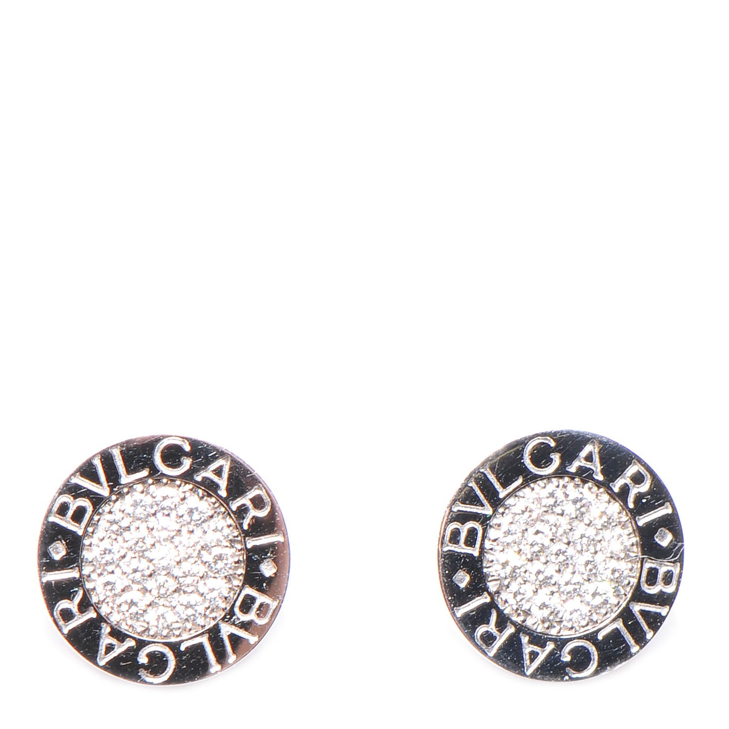 18K White Gold Diamond BVLGARI BVLGARI Stud Earrings