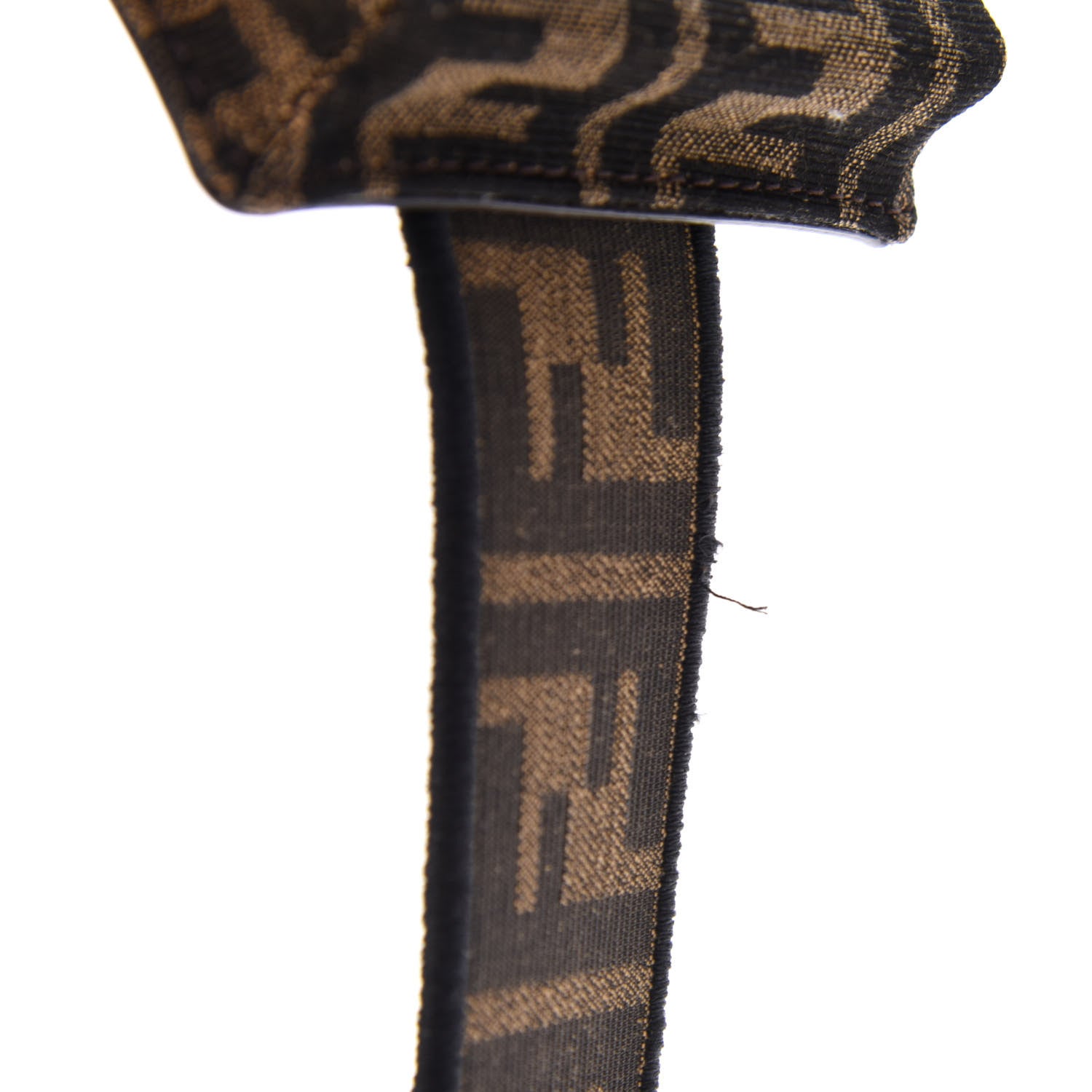 Fendi Fabric Jacquard FF 1974 Cell Pocket Strap You Tobacco Moro Black 8 of 11