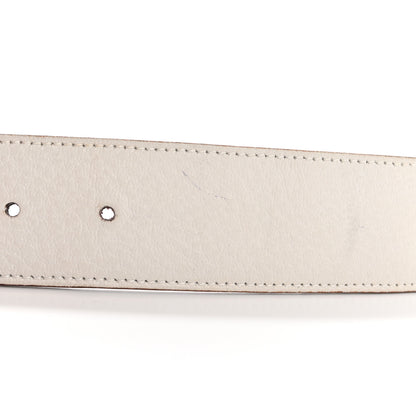 Gucci Nylon Calfskin Bamboo Interlocking G Web Belt 85 34 Navy Red White 7 of 8