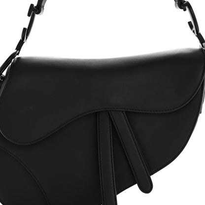Christian Dior Ultra Matte Calfskin Saddle Bag Black 8 of 13