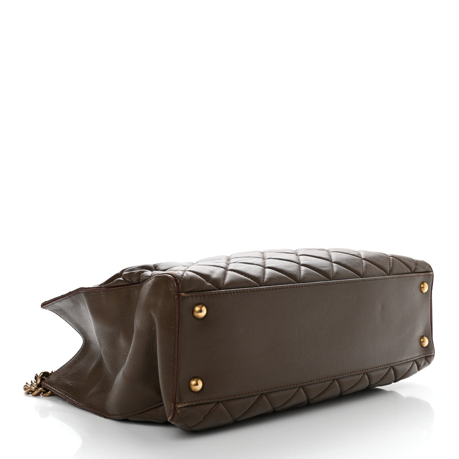 Chanel Calfskin Quilted Perfect Edge Tote Brown 4 of 17