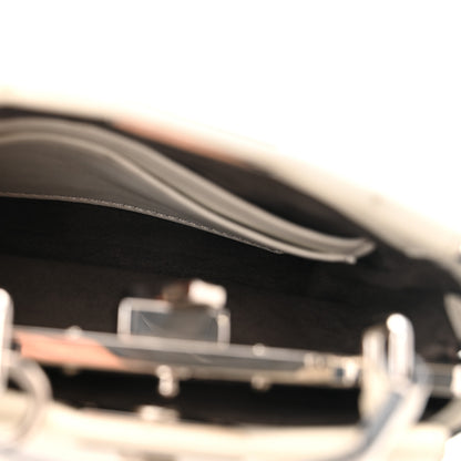 Fendi Shiny Nappa Micro Peekaboo Iconic Satchel White 6 of 10