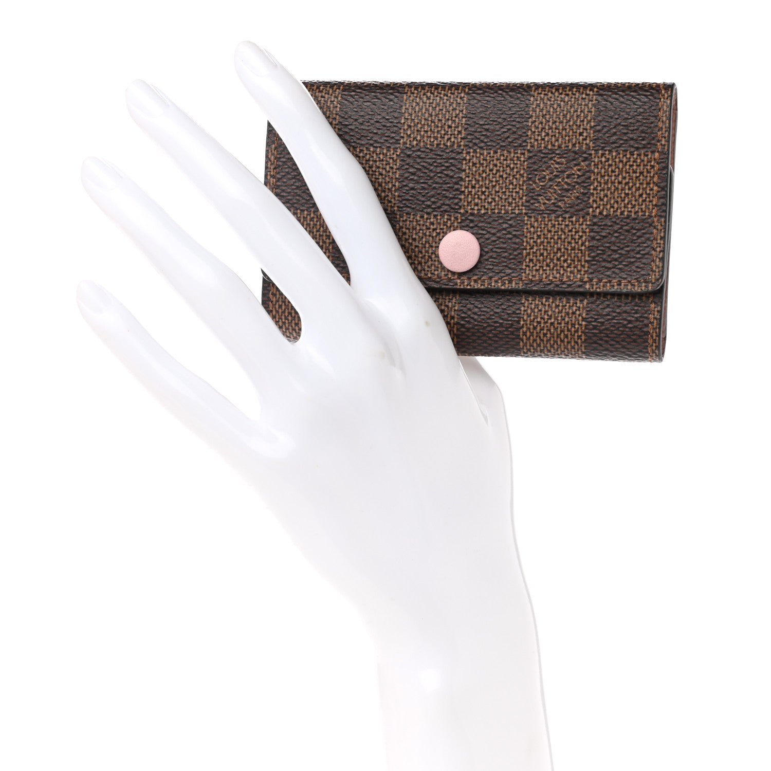 Louis Vuitton Damier Ebene Multicles 6 Key Holder Rose Ballerine 2 of 9