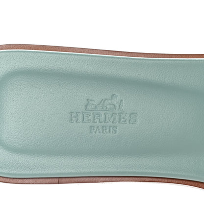 Hermes Suede Goatskin Oran Sandals 38.5 Rose Sorbet 8 of 9