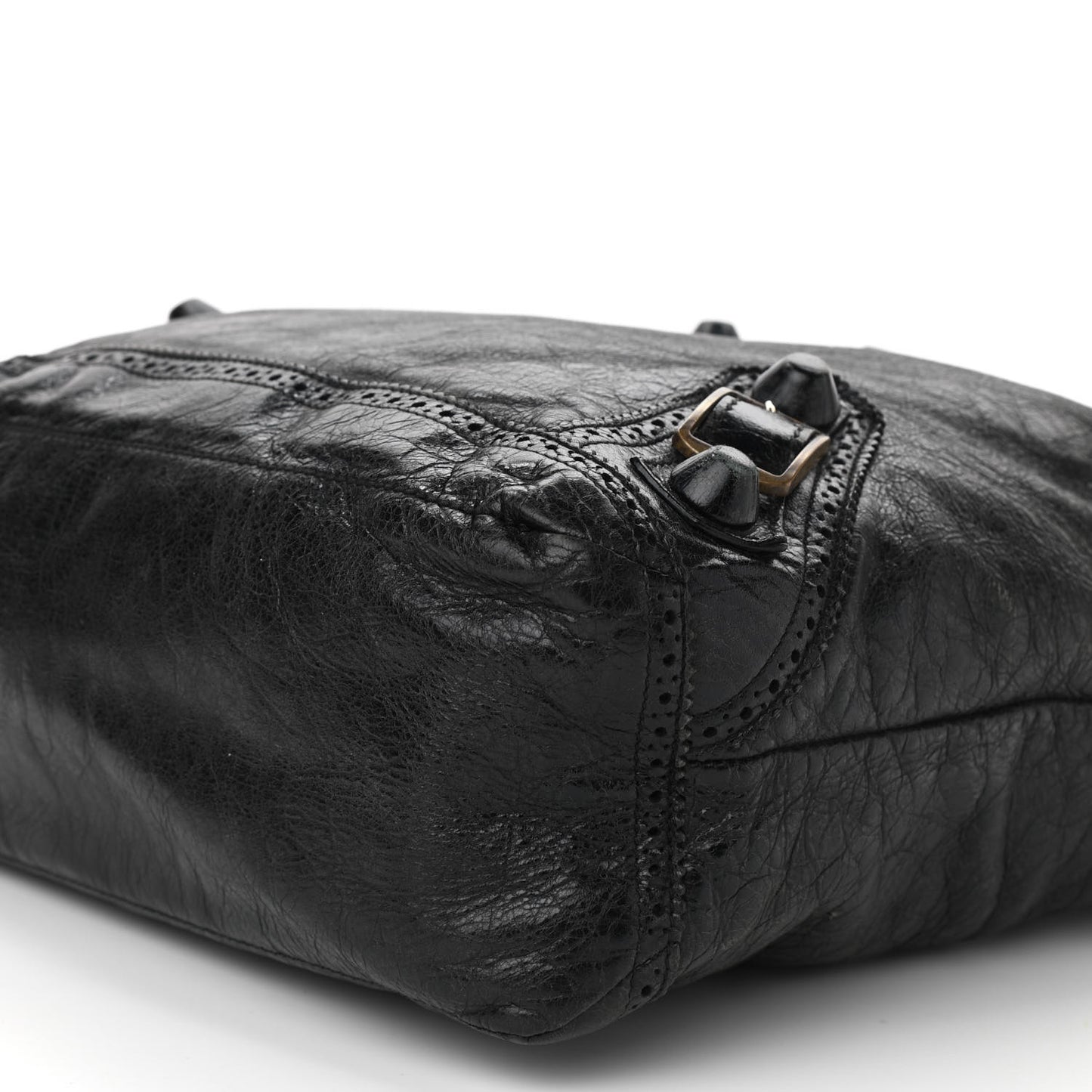 Agneau Giant Brogues Hardware Day Hobo Black