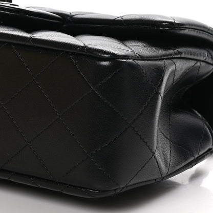 Chanel Lambskin Quilted Mini Top Handle Rectangular Flap So Black 9 of 10