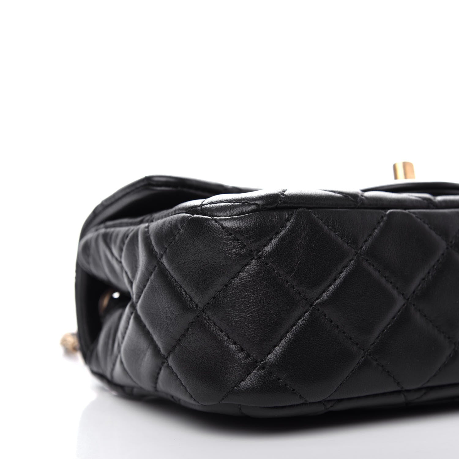 Chanel Lambskin Quilted Mini Rectangular Pearl Crush Flap Black 8 of 11