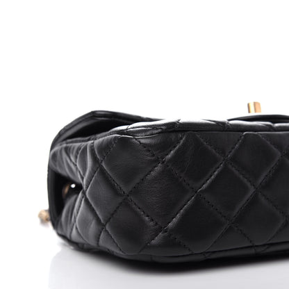 Chanel Lambskin Quilted Mini Rectangular Pearl Crush Flap Black 8 of 11